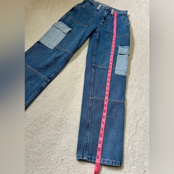 PACSUN High Rise Carpenter Multi-Wash Denim Jeans - Size 24 - Picture 4 of 13